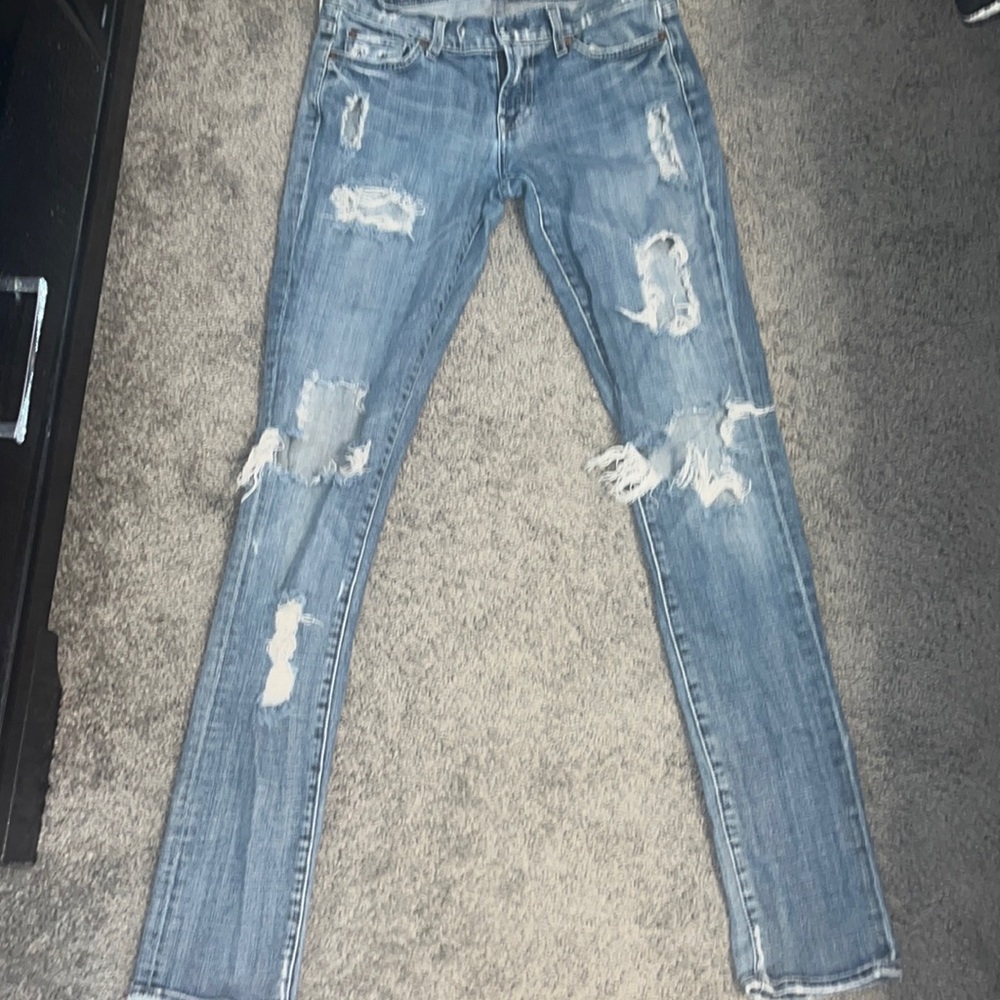 7 for all mankind cute distressed jeans